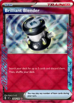 Brilliant Blender (164/191) ACE SPEC Rare SV08: Surging Sparks NM Pokemon TCG - Image 1