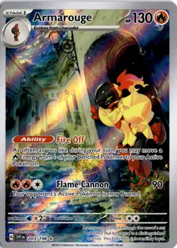 Armarouge (203/198) Illustration Rare SV01: Scarlet & Violet Base Set NM Pokemon - Image 1