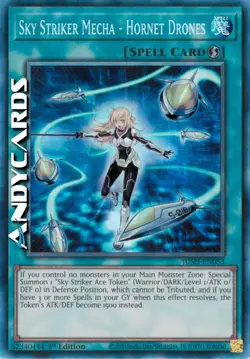 SKY STRIKER MECHA - HORNET DRONES • Rara Collector • JUSH EN053 • 1Ed • Yugioh! - Image 1