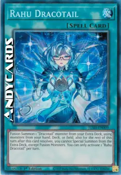 RAHU DRACOTAIL • (Rahu Dracocoda) • Rara Collector • JUSH EN009 • 1Ed • Yugioh! - Image 1