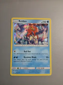 Keldeo 26/73 - Holo Rare Pokemon Shining Legends Card - NM - Image 1