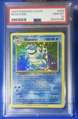 POKEMON PSA 10 2023 Blastoise 003 CLB ENGLISH Trading Card Classic - Image 1