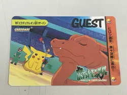 Pokemon Card Charizard Pikachu 187 Carddass Bandai Anime Series 1999 EX - Image 1