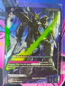 Gundam Card Game TCG - Gundam Deathscythe - LR+ - GD01-025 - NM - Image 1