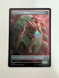 Phyrexian / Incubator Foil Token 0016 MTG Magic the Gathering Card NM Mint MOM - Image 1