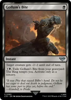 Gollum's Bite 0085 MTG LTR Uncommon NP - Image 1