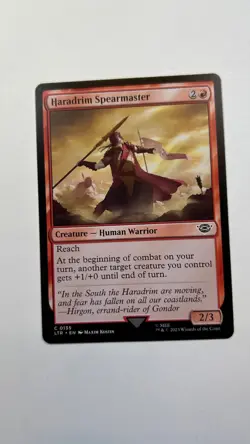 MTG LOTR Haradrim Spearmaster #135 Tales of Middle-Earth Unplayed - Image 1