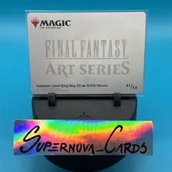 MTG Summon Good King Mog XII Art Series FINAL FANTASY 41/53 gold signature - Image 2