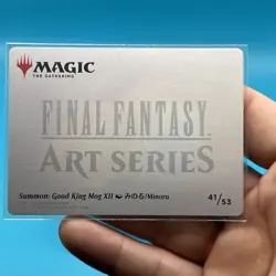 MTG Summon Good King Mog XII Art Series FINAL FANTASY 41/53 gold signature - Image 4