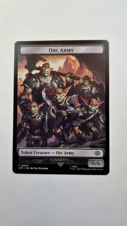 MTG LOTR Token Orc Army #0005 Tales of Middle-Earth Magic the Gathering Unplayed - Image 1