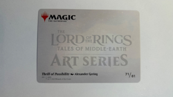 MTG LOTR Thrill of Possibility Art Series 71/81 Tales of Middle-Earth Magic - Image 2