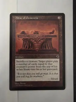 MTG Altar of Dementia Tempest Regular Rare Card (MTG410) - Image 1