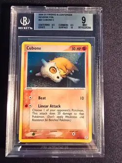 Pokemon TCG Cubone 60/112 Firered & Leafgreen Reverse Holo BGS 9 English - Image 1