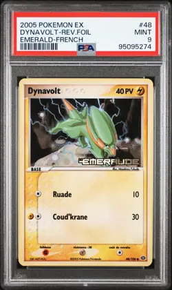 CARTE POKEMON DYNAVOLT 48/106 HOLO REVERSE - EX EMERAUDE - PSA 9 - ASMODEE - Image 1