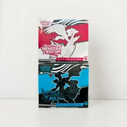 Pokemon TCG Black Bolt and White Flare Elite Trainer Box ETB Set of 2 *SEALED* - Image 1