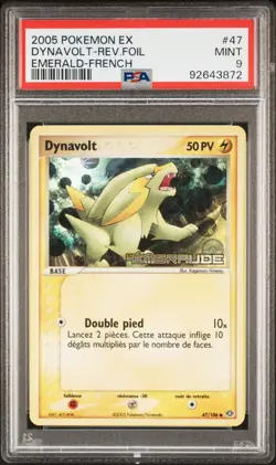 CARTE POKEMON DYNAVOLT 47/106 HOLO REVERSE - EX EMERAUDE - PSA 9 - ASMODEE - Image 1