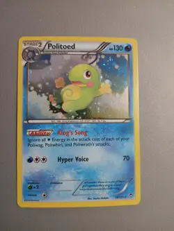 Pokemon TCG XY Furious Fists Politoed 18/111 Cosmos Holo Rare - Image 1