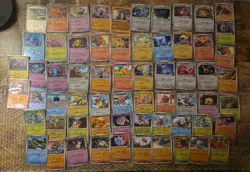 Pokemon TCG Reverse Holo Card Lot Of 74 Cards Scizor Annihilape Pichu Rotom - Image 1