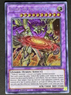 Yugioh Eldich the Mad Golden Lord BLVO-EN040 1ST Secret (NM) - Image 1