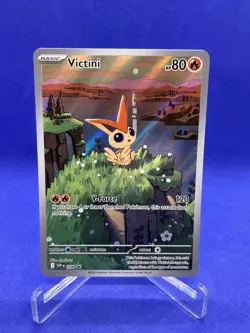 Pokemon Victini Jumbo Full Art Promo Card SVP 208: Black Bolt/White Flare M/NM 2 - Image 1