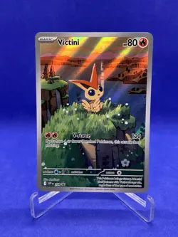 Pokemon Victini Jumbo Full Art Promo Card- SVP 208: Black Bolt/White Flare M/NM - Image 1
