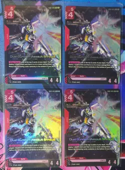 Gundam Card Game TCG - 4x Duel Gundam (Assault Shroud) - LR - GD01-045 - NM - Image 1