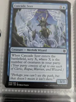 1x Cascade Seer - NM English MTG - Zendikar Rising (F) - Image 1