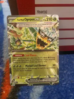 Teal Mask Ogerpon ex 12/131 - Prismatic Evolutions Pokemon Card Near Mint - Image 1