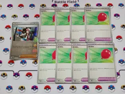Used Pokemon Card 8Balloon 1Touko Monster Ball Black Bolt White Flare Pokeka F/S - Image 1