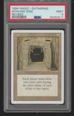 1994 MTG Revised Edition Howling Mine PSA 9 Mint Magic The Gathering WOTC Rare - Image 1