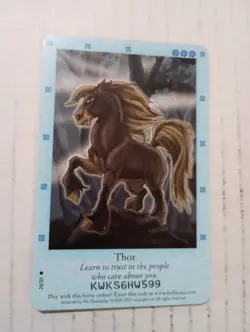 Bella Sara Northern Lights Thor 24/55 Horse Regular Common Card 2007 - Image 1
