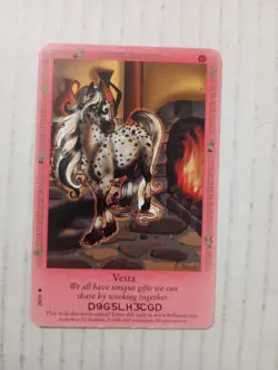 Bella Sara TCG Vesta 28/55 2007 Ancient Lights Regular Common Horse Trading Card - Image 1