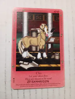 Bella Sara TCG Clio 7/55 2007 Ancient Lights Regular Common Horse Trading Card - Image 1