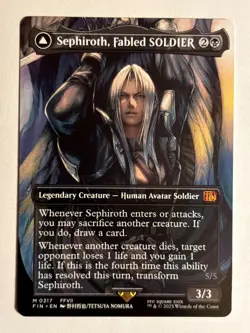 Sephiroth, Fabled SOLDIER (Borderless)(0317) FINAL FANTASY - MTG NM - Image 1