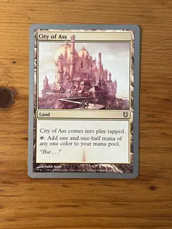 MTG - Magic the Gathering - City of Ass - Unhinged * NM-/LP+ * - Image 1