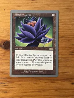 MTG - Magic the Gathering - Blacker Lotus - Unglued - LP+ - Image 1