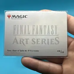 Yuna, Hope of Spira Art Card - Art Series: FINAL FANTASY NM MTG - Image 4