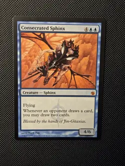 MTG Consecrated Sphinx Mirrodin Besieged Lightly Played Regular - Image 2