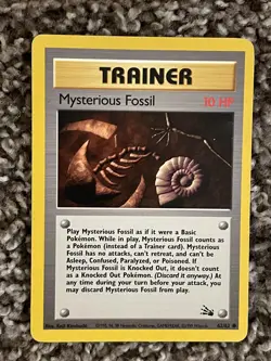 Mysterious Fossil Fossil Pokemon #62/62 Common - Image 1