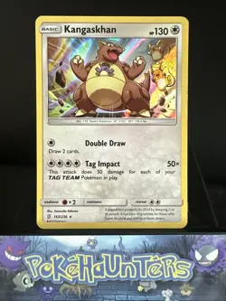 Pokemon Card Kangaskhan 163/236 Unified Minds Holo Rare L/P - Image 1