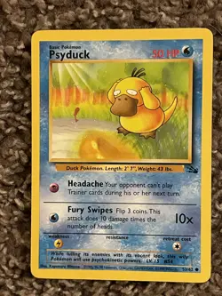 Psyduck Fossil Pokemon #53/62 Common - Image 1