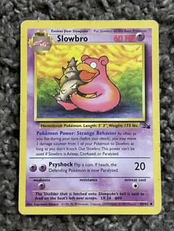 Slowbro Fossil Pokemon #43/62 Uncommon - Image 1