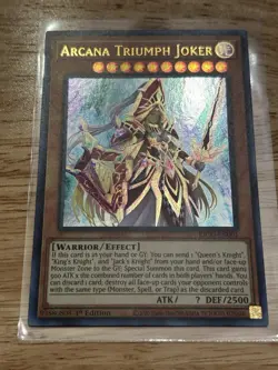Yugioh Arcana Triumph Joker KICO-EN001 Ultra Rare 1st Ed NM - Image 1