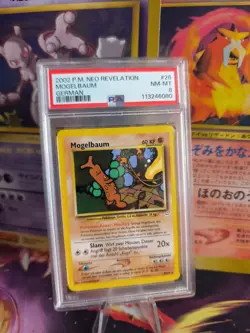 Pokemon Card Mogelbaum Sudowoodo Neo Revelation German Deutsch PSA 8 2001 - Image 1
