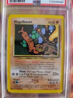 Pokemon Card Mogelbaum Sudowoodo Neo Revelation German Deutsch PSA 8 2001 - Image 3