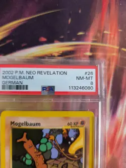 Pokemon Card Mogelbaum Sudowoodo Neo Revelation German Deutsch PSA 8 2001 - Image 4