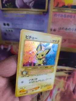 Pokemon Kare Card Pichu Neo Genesis Gsnw 2000 Gold Silver Holo Wotc japanese NM- - Image 2