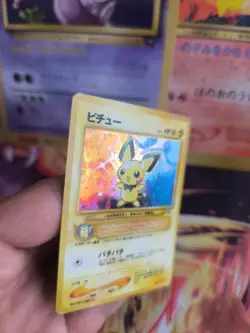 Pokemon Kare Card Pichu Neo Genesis Gsnw 2000 Gold Silver Holo Wotc japanese NM- - Image 3