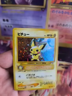 Pokemon Kare Card Pichu Neo Genesis Gsnw 2000 Gold Silver Holo Wotc japanese NM- - Image 4