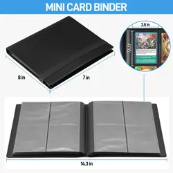 Card Binder, Upgraded 4 Pockets Trading Card Collection Binder for Cards, 160... - Image 3